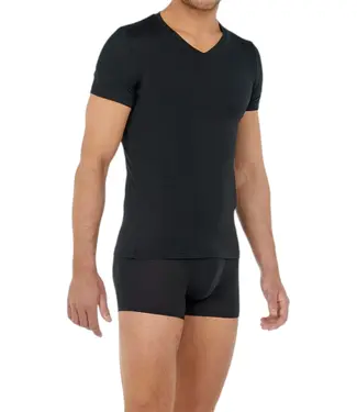 HOM Tencel Soft T-Shirt V-Neck Black