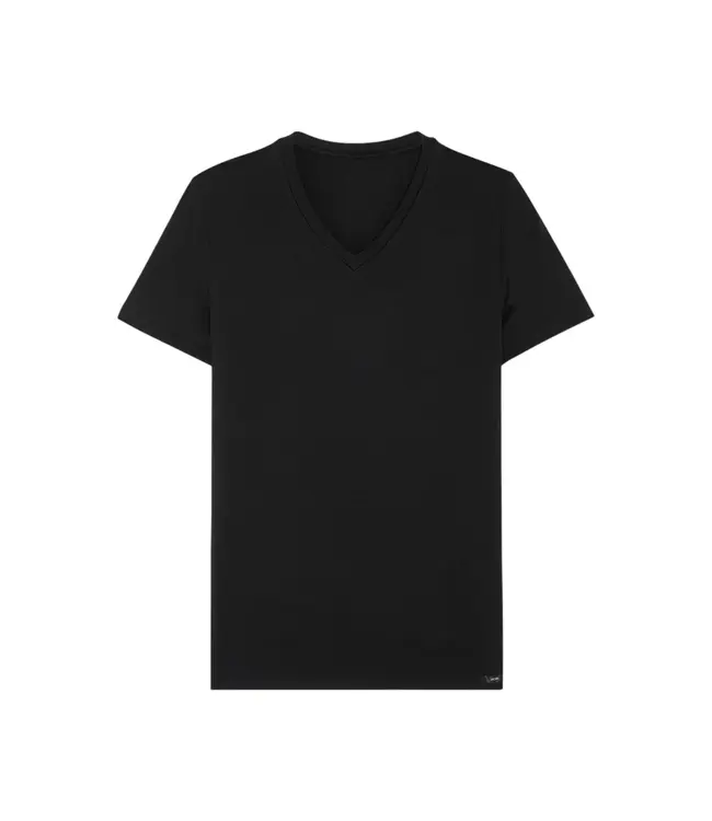 HOM Tencel Soft T-Shirt V-Neck Black