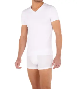 HOM Tencel Soft T-Shirt V-Neck White