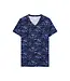 HOM Star Island T-Shirt V-Neck Blue Print