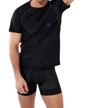 HOM Sports Lab Tee-Shirt Crew-Neck Black