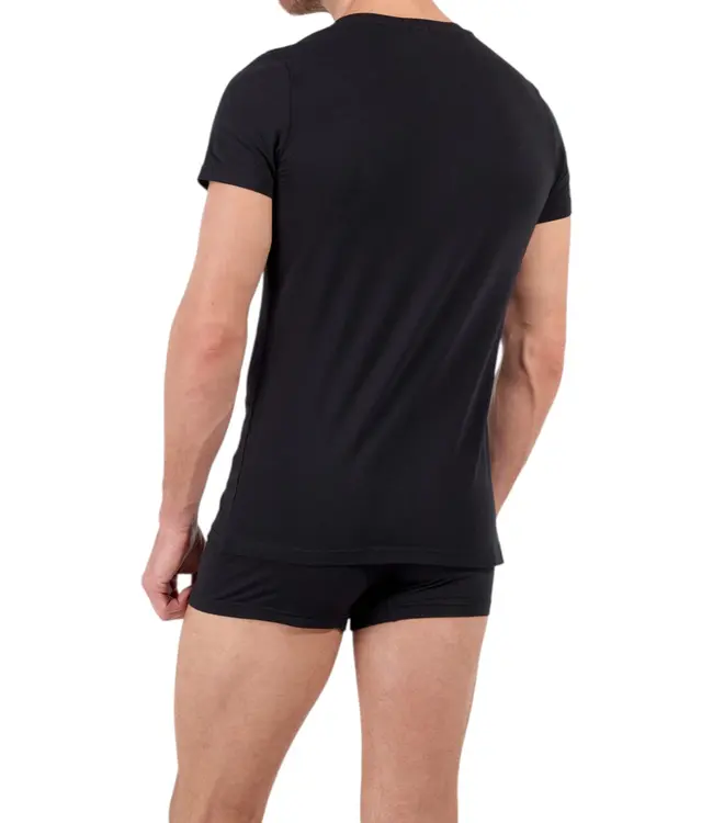 HOM Supreme Cotton Tee-Shirt V-Neck Black
