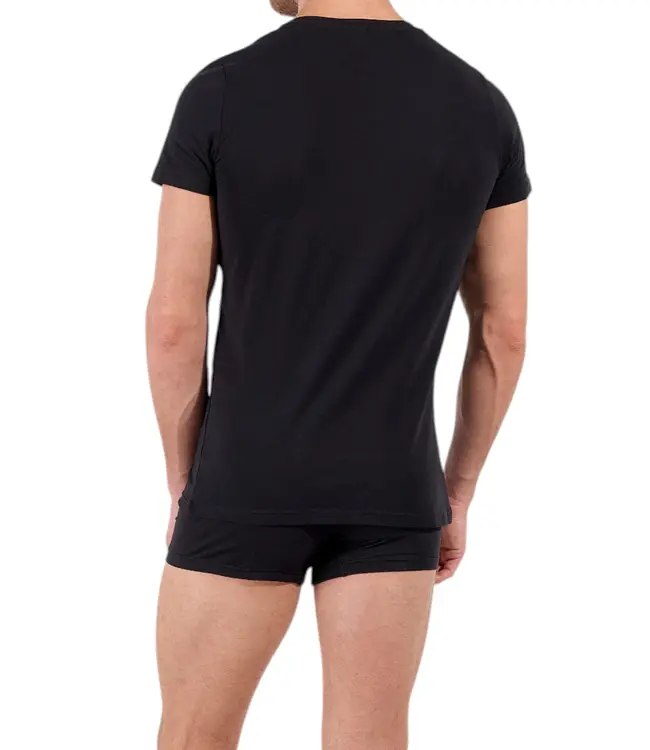 HOM Supreme Cotton Tee-Shirt Crew-Neck Black