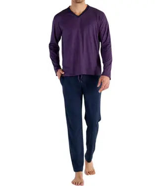 HOM Fats Long Sleepwear Navy Print