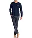 HOM Sid Long Sleepwear Navy Check