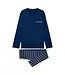 HOM Sid Long Sleepwear Navy Check