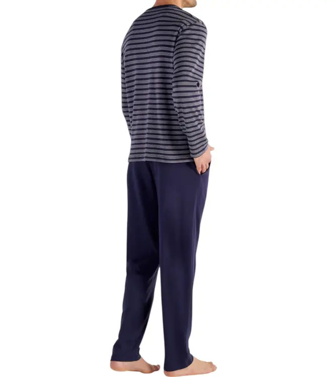 HOM Freedom Long Sleepwear Black White Stripes