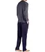 HOM Freedom Long Sleepwear Black White Stripes