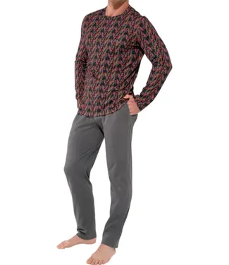 HOM Westgate Long Sleepwear Red Print