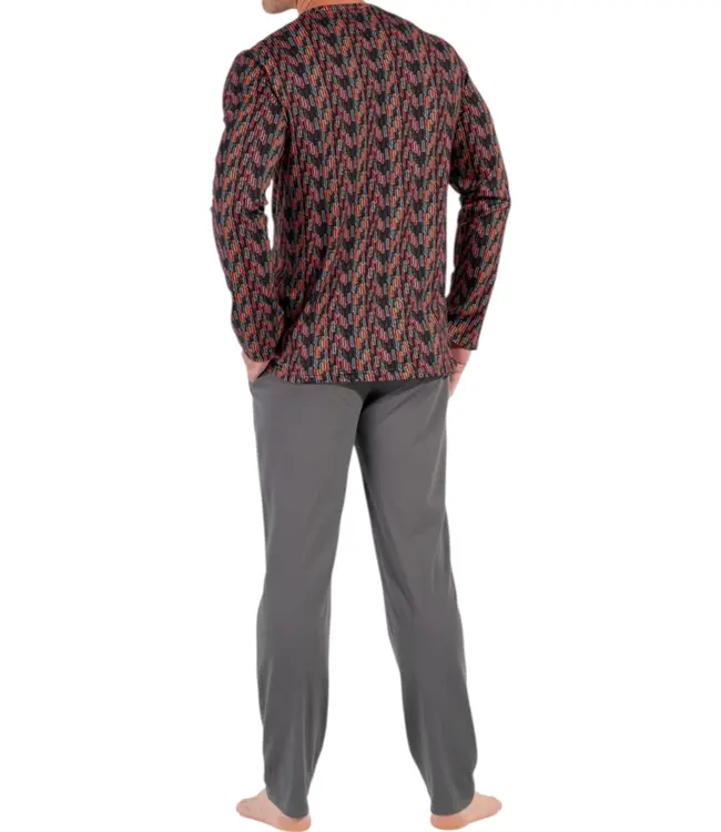 HOM Westgate Long Sleepwear Red Print