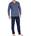HOM Hampton Long Sleepwear Navy Print