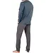 HOM Aloys Long Pyjama Dark Grey Print