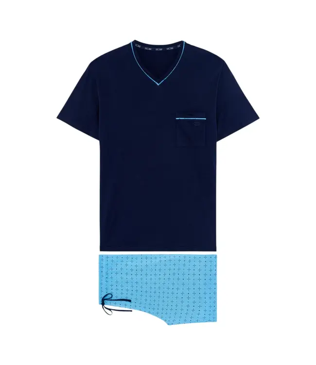 HOM Alan Short Sleepwear Blue Print