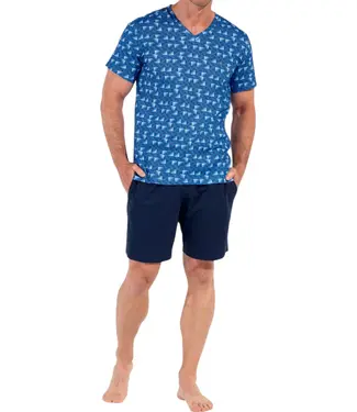 HOM Beachcomber Short Sleepwear Blue Print