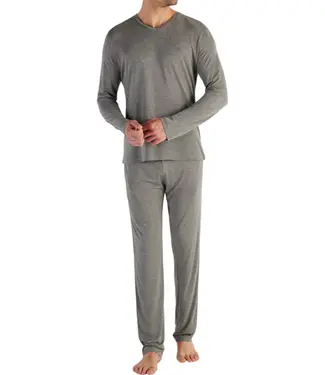 HOM Cocooning Long Sleeve Shirt V-Neck Grey