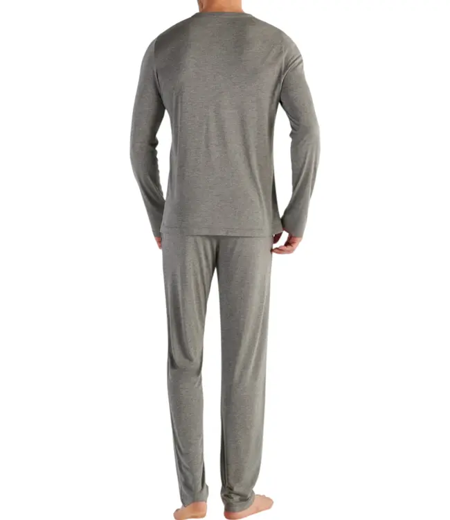 HOM Cocooning Long Sleeve Shirt V-Neck Grey
