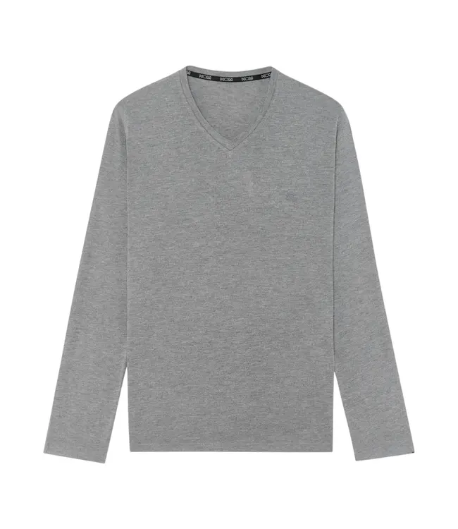 HOM Cocooning Long Sleeve Shirt V-Neck Grey