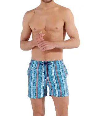 HOM Harrisson Beach Boxer Turquoise-Print