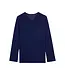 HOM Cocooning Long Sleeve Shirt V-Neck Navy