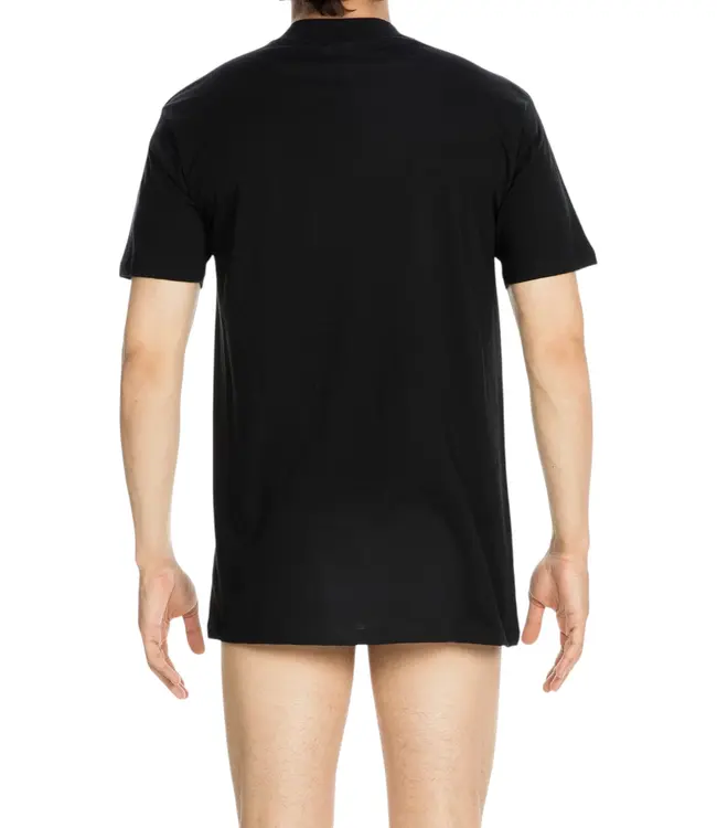 HOM Harro New Tee-Shirt Crew-Neck Black Combination