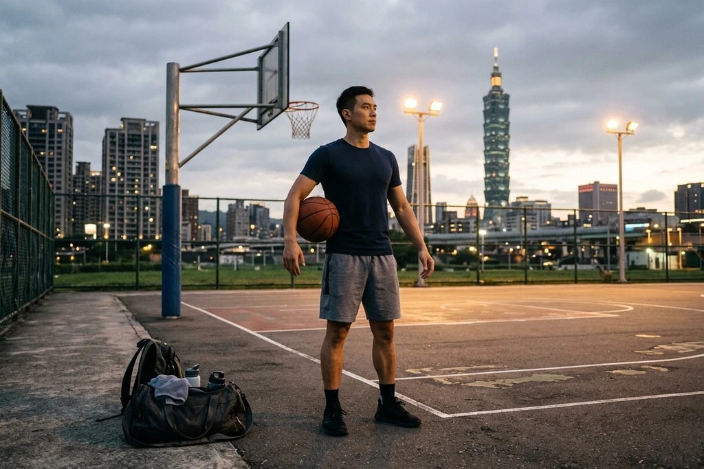 Canestro dopo l'ufficio a Taipei, poi dritto all'aperitivo