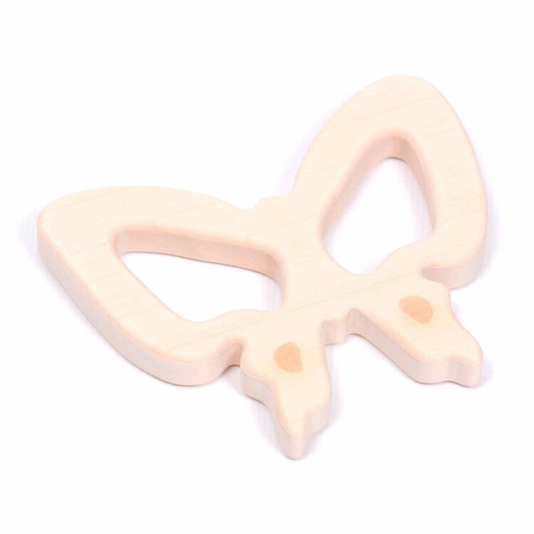 Loullou wooden teether butterfly