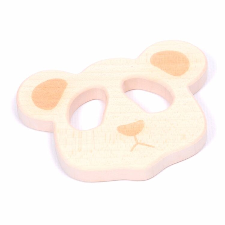 Loullou wooden teether panda