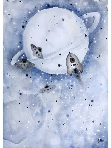 Loullou up in the air poster 50x70