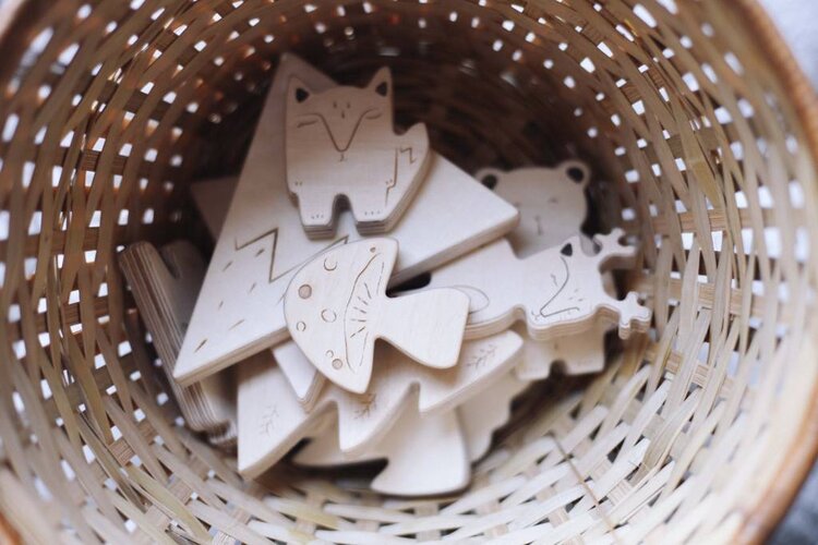 Loullou wooden animals