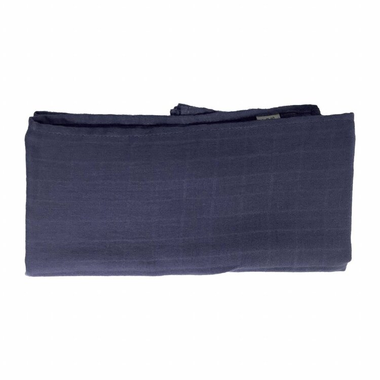 Super Carla muslin doek blauw 70x70