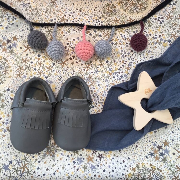 Super Carla muslin doek blauw 70x70