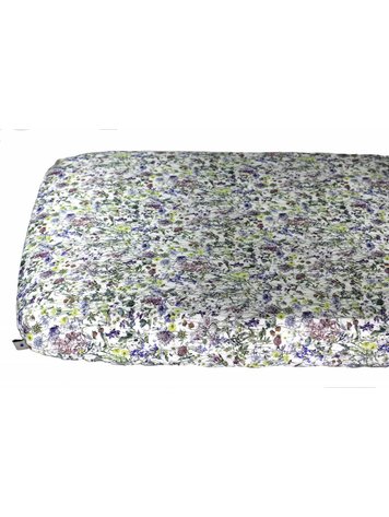 Super Carla Super Carla | Hoeslaken baby wild flowers blauw 60x120