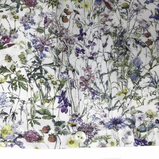 super carla dekbedovertrek wild flowers blauw junior 100x140