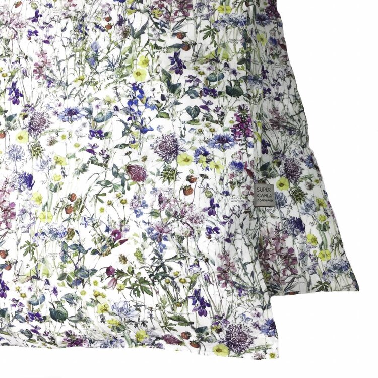 Super Carla duvet cover wild flowers blue junior 100x140