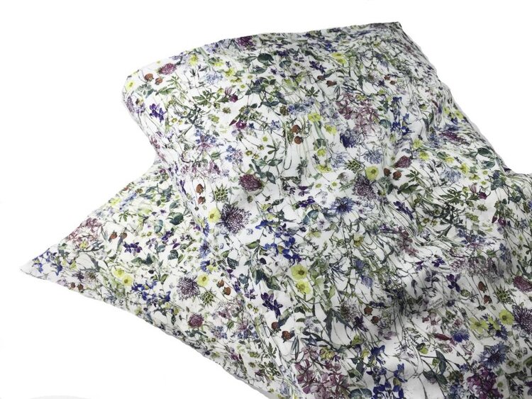 Super Carla duvet cover wild flowers blue junior 100x140