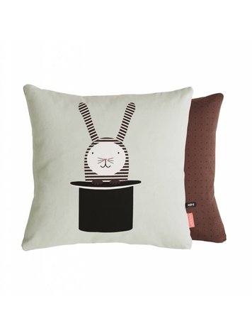 OYOY rabbit in a hat cushion 40x40
