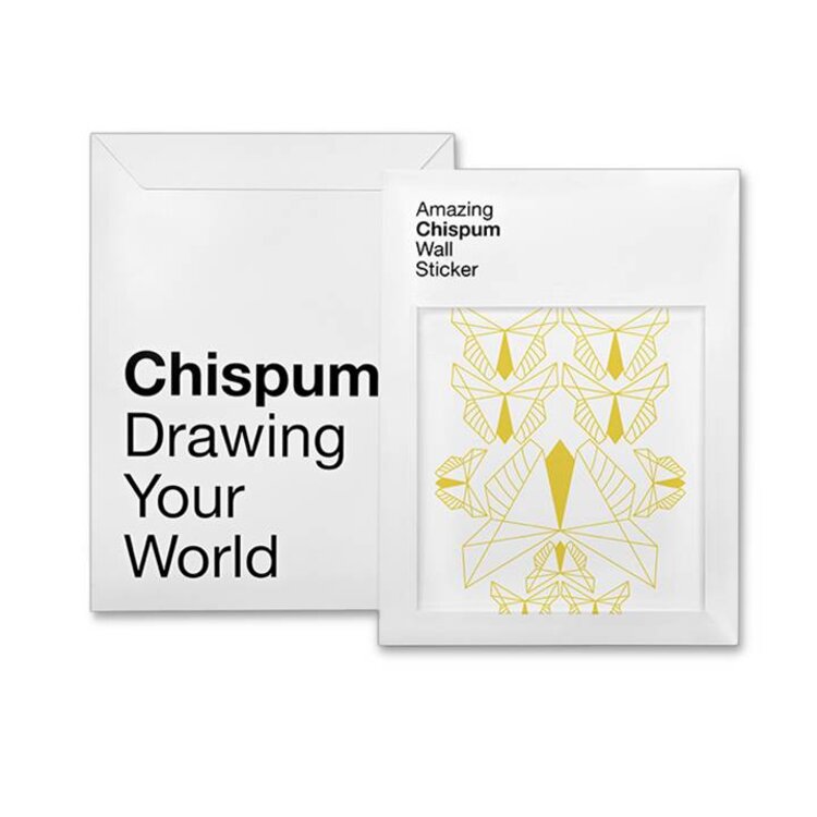 Fabelab Fabelab | Muursticker vlinder goud