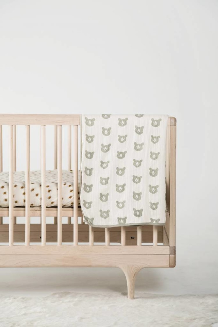 Rylee + Cru  muslin quilt bear print