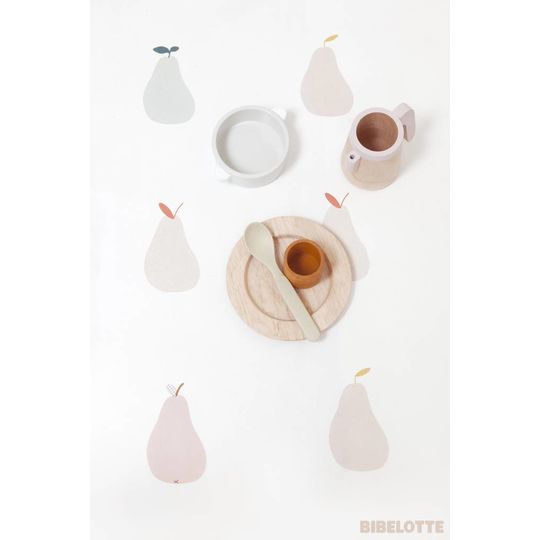 Bibelotte Bibelotte behang peertjes roze
