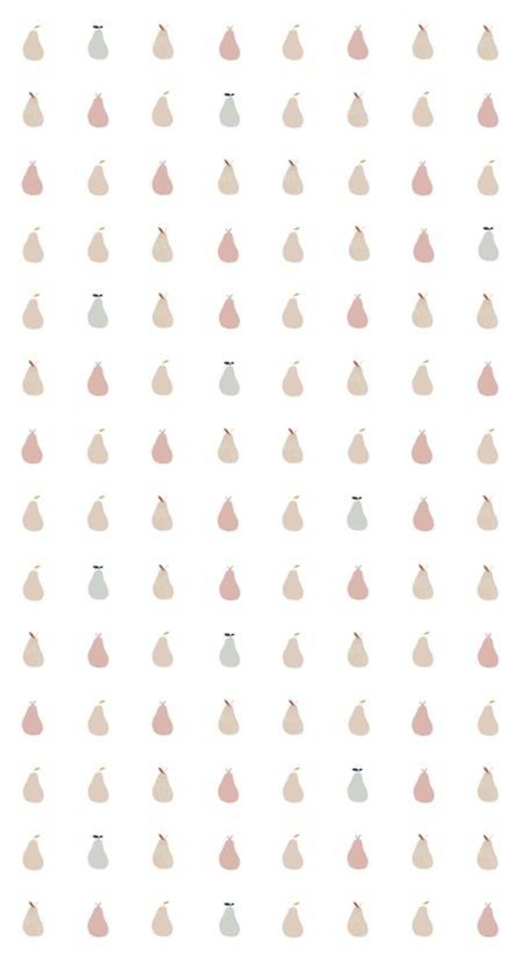 Bibelotte Bibelotte behang peertjes roze