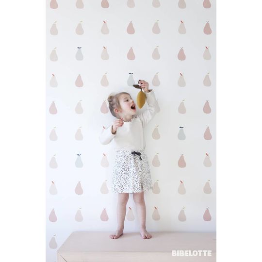 Bibelotte Bibelotte behang peertjes roze