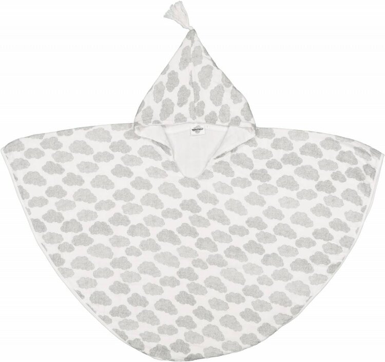 poncho muslin wolken