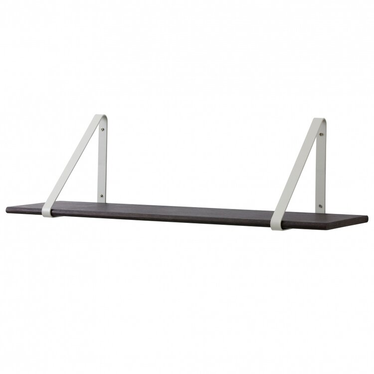 Ferm Living wall shelf black stained oak