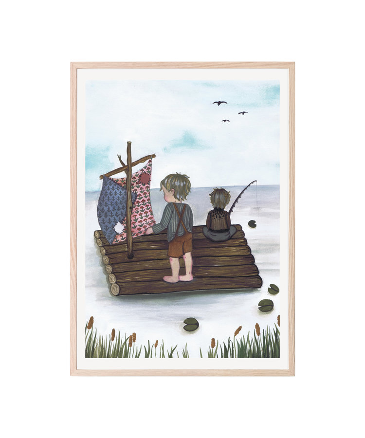 That's Mine That's Mine poster "Raft fishing" 50x70