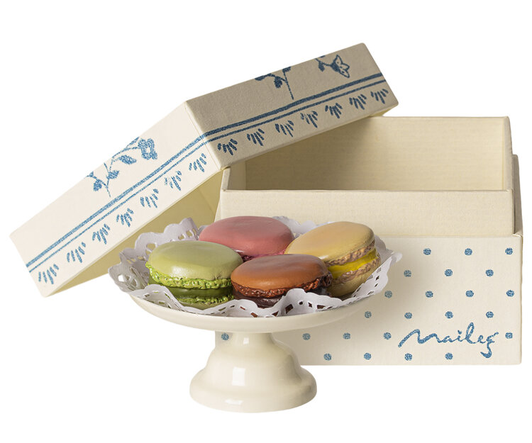 Maileg Maileg | Macarons op plateau