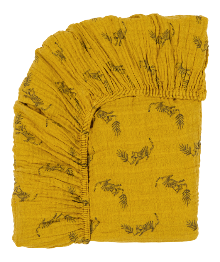 Rose in April Rose in April Fitted sheet tiger mustard junior 70x140