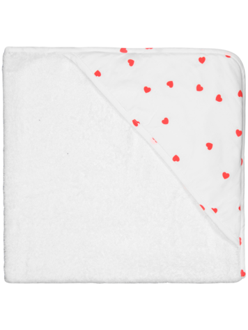 Rose in April Rose in April Bath cape red hearts 80x80