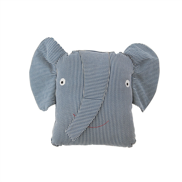 OYOY OYOY | Mini Erik elephant denim kussen