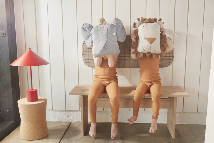 OYOY OYOY | Mini Erik elephant denim kussen
