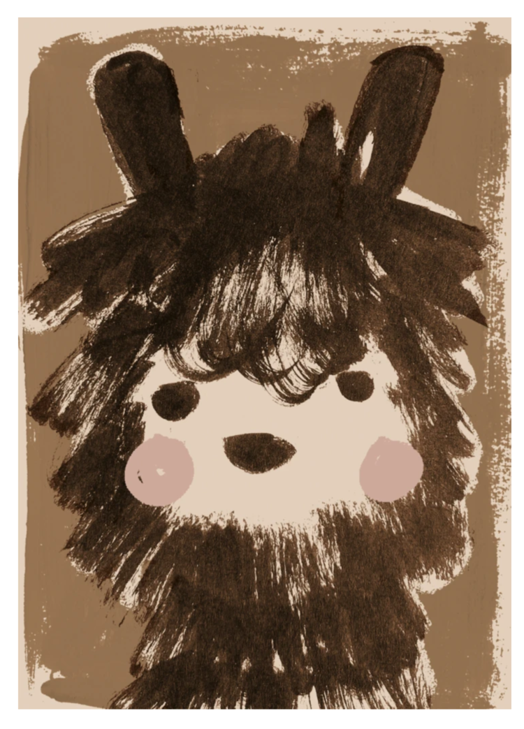 Studio Loco Studio Loco Alpaca poster 50x70